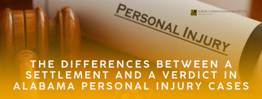 The Differences between a Settlement and a Verdict in Alabama Personal Injury Cases